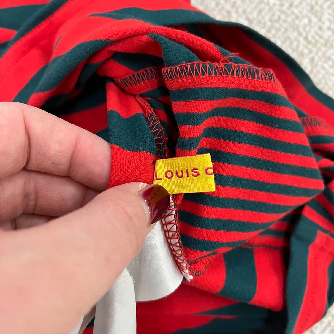 [95] 루이까스텔 골프 여성 스트라이프 터틀넥 긴팔 티셔츠 0107M1 상품이미지2