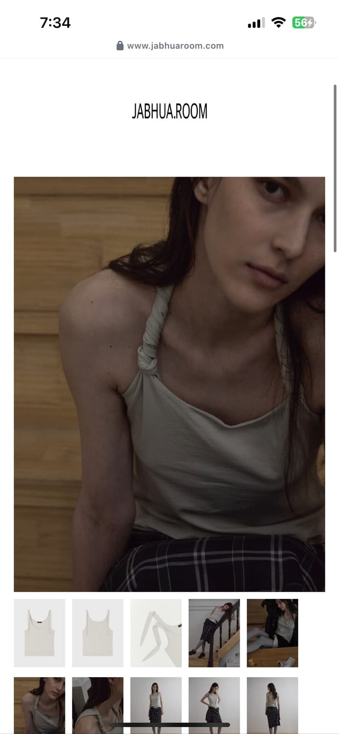 Jabhua.room layered tie sleeveless  상품이미지3