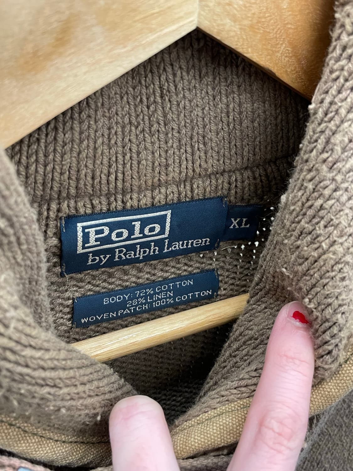 PRL 폴로 랄프로렌 버클 숄카라 니트 상품이미지5