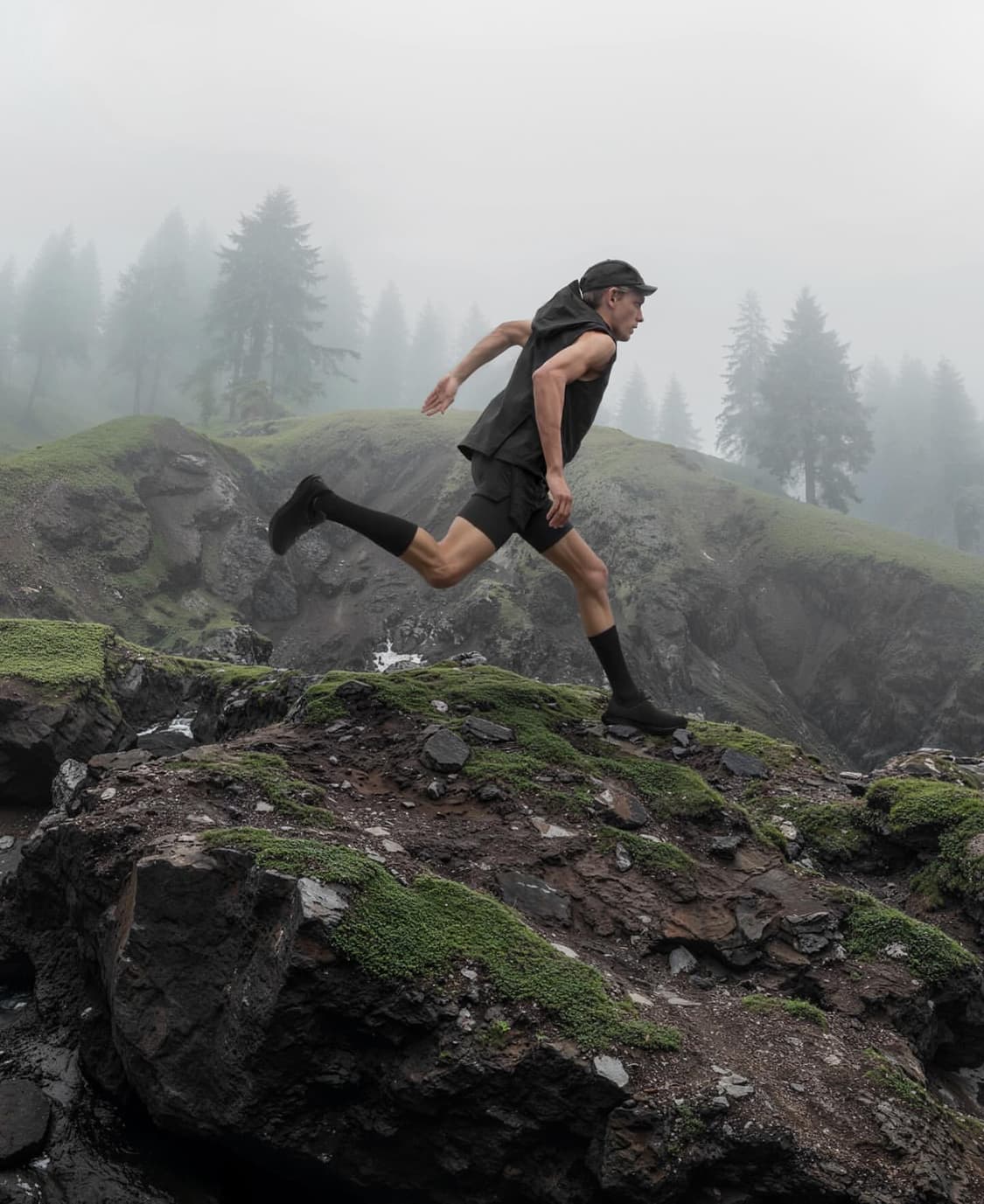 엘리엇 에밀 푸마 콜라보 트레일 러닝복 크롭탑 운동복 슬리브리스 트레이닝 상품이미지8