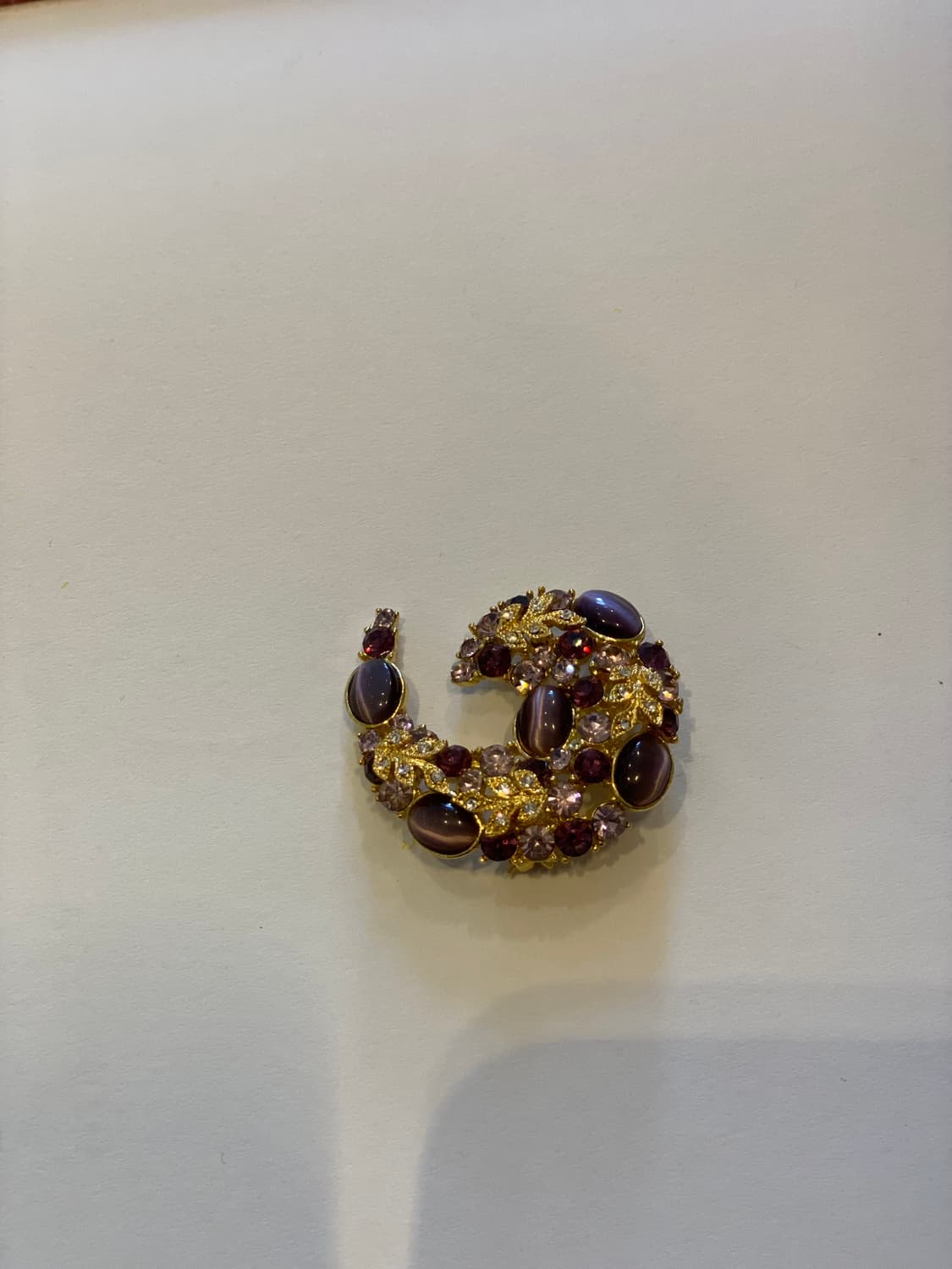 빈티지 퍼플 캣아이 브로치 상품이미지4