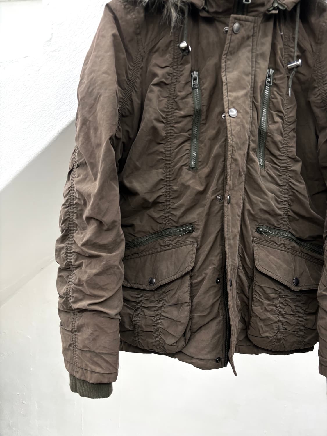 Spinash v-kei mood brown grunge fur jack 상품이미지2