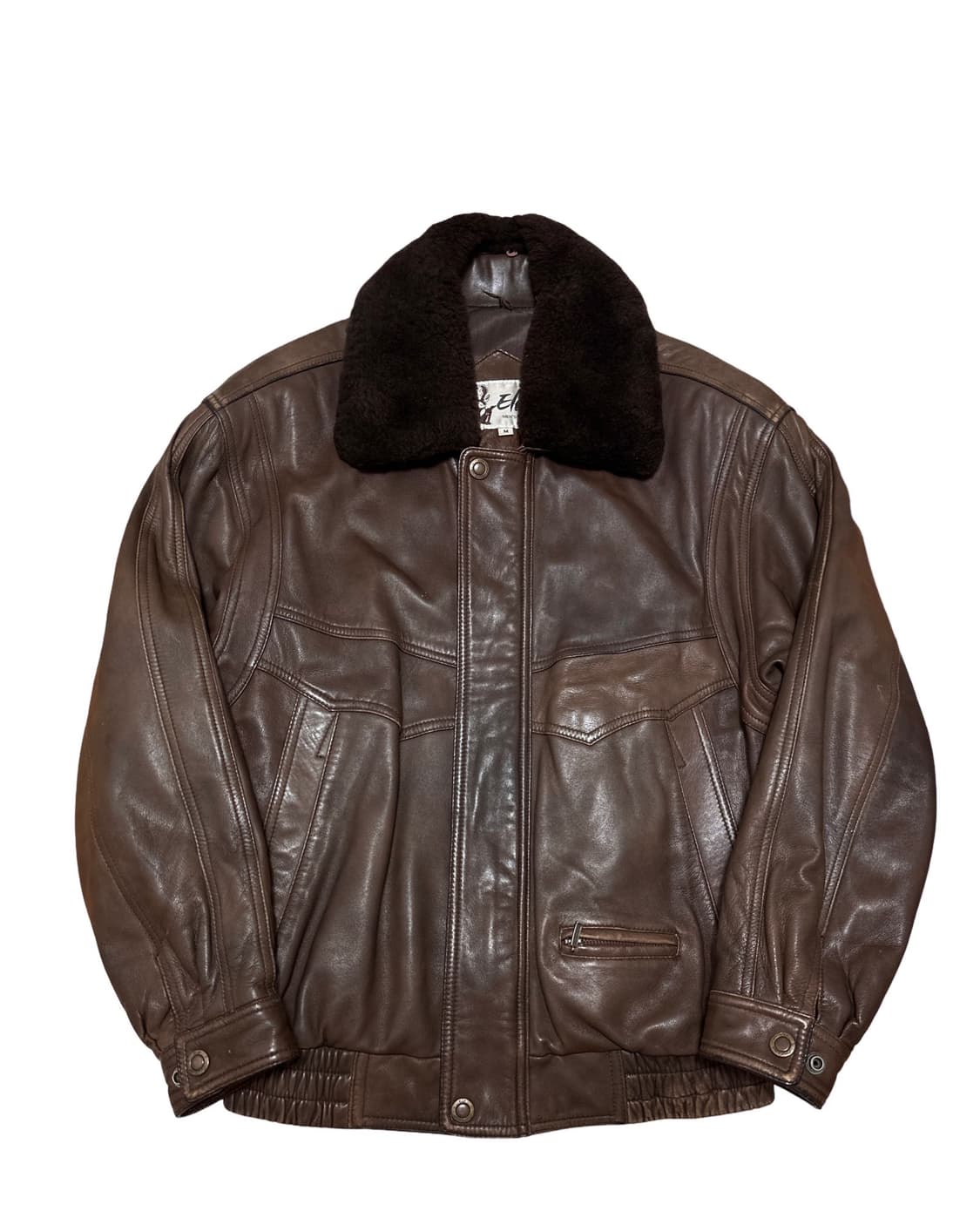 빈티지 양가죽 무스탕 봄버 블루종 자켓 상품이미지1