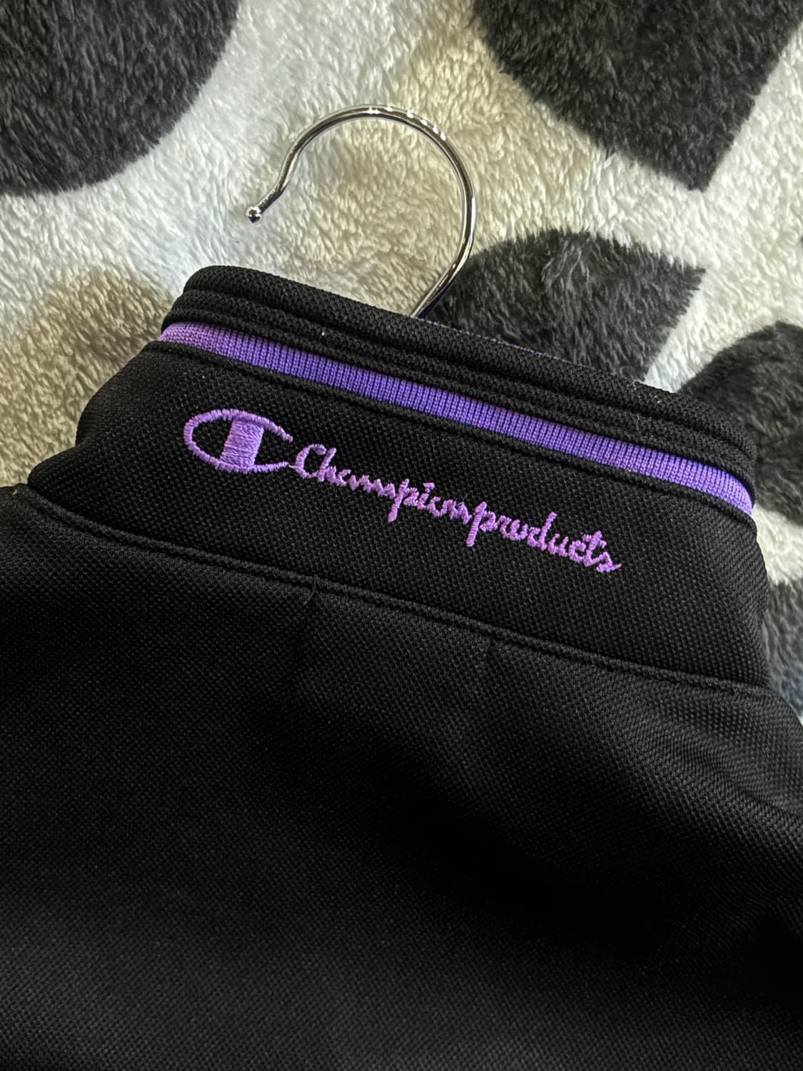 Champion Track Zip-Up / Black Purple 상품이미지4