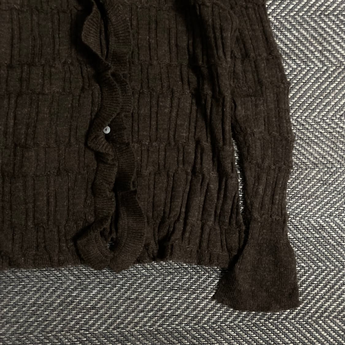 빈티지 우먼스 절개 디테일 스웨터 가디건 y 3128 상품이미지3