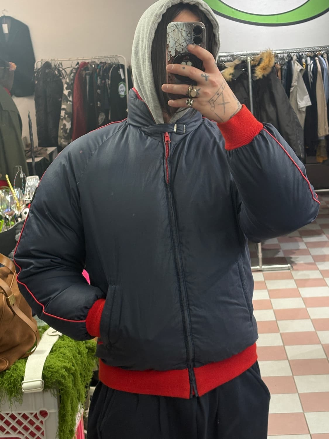 TTF✳️80's 몽클레어 양면 구스다운 /남녀공용 상품이미지2