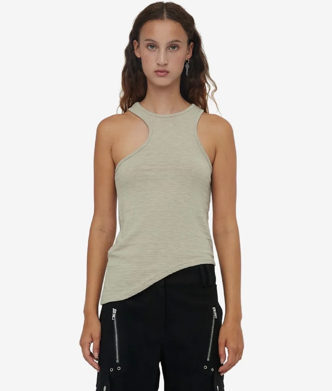 세릭 나시 UNBALANCE WAVE SLEEVELESS / BEIGE 상품이미지1
