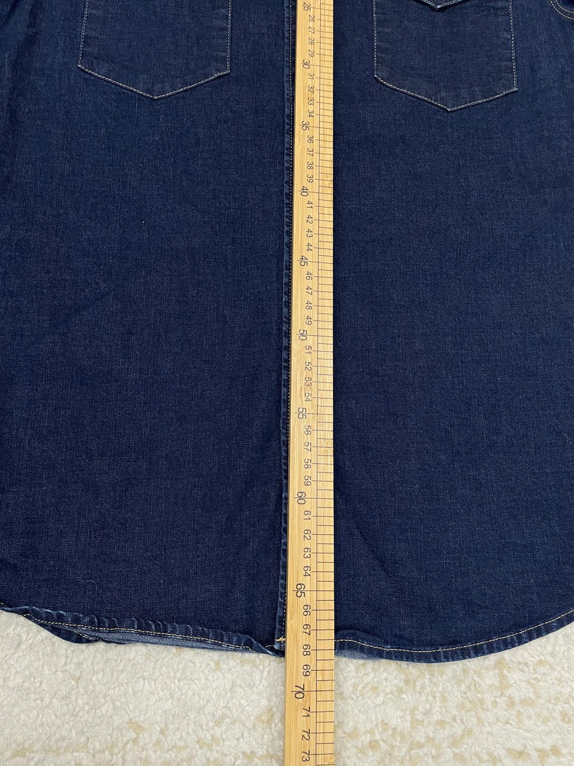 [M] 리바이스 웨스턴 데님 셔츠 진청컬러 levis 바스토우 셔츠 상품이미지6