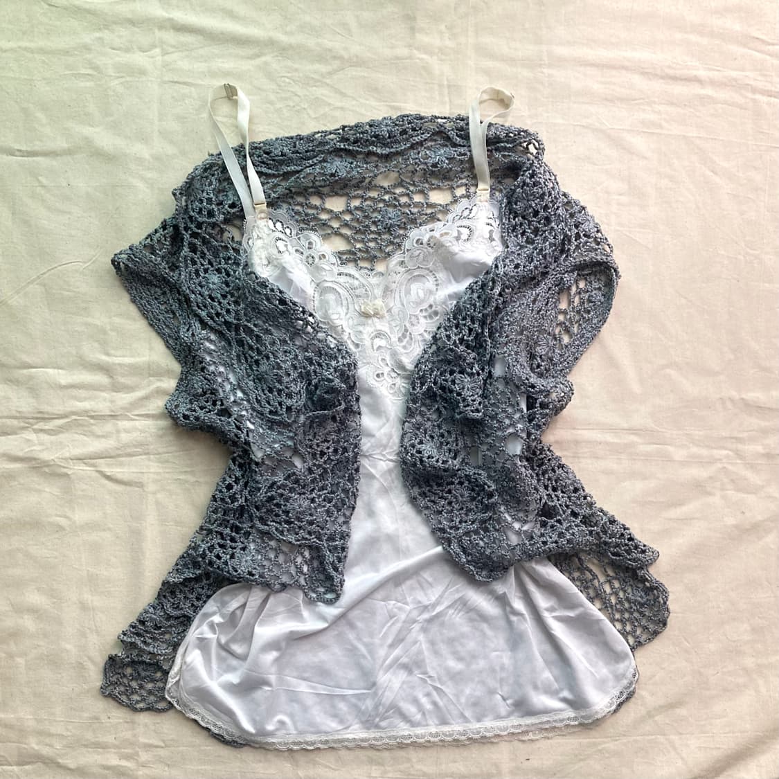 빈티지 크로셰 모리 가디건 상품이미지1