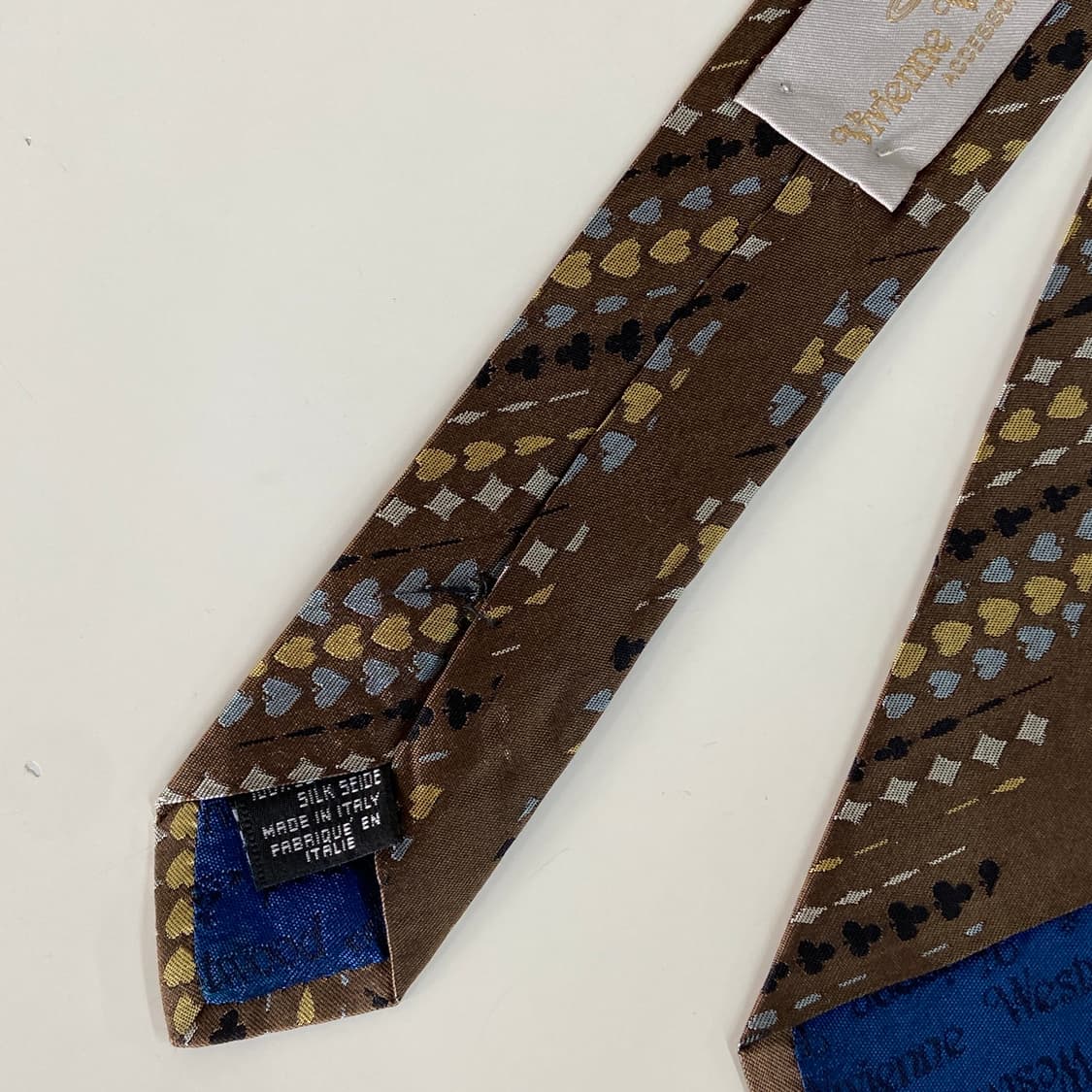 비비안웨스트우드 심플로고 정품 명품 넥타이(Vivienne)8.4cm 상품이미지5