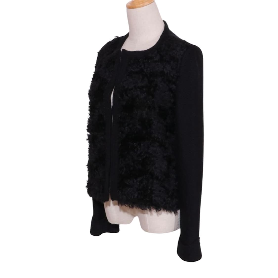 Courreges balck fur detail cardigan  상품이미지3