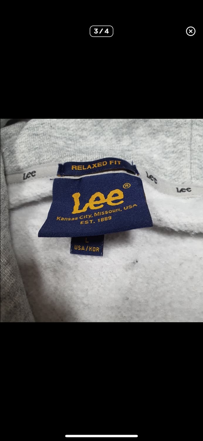 (바배) LEE리 뽀글이 로고 후드티 상품이미지3