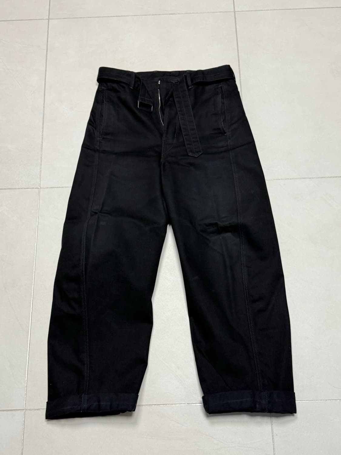 [S] 23ss 르메르 트위스티드 팬츠 블랙 상품이미지1