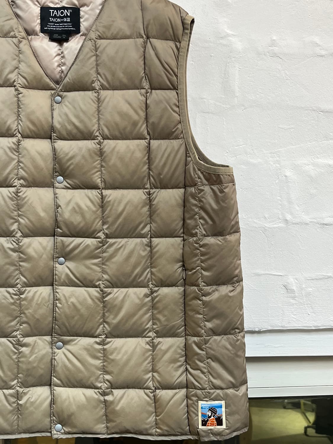 Taion 퀼팅 V넥 경량 패딩 조끼 베스트 2XL 상품이미지3