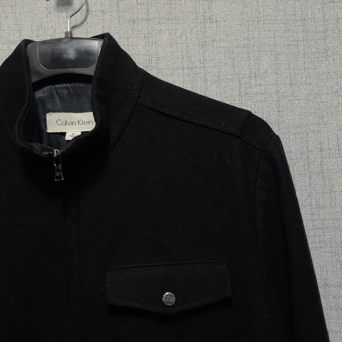 캘빈클라인 남성 울 블랙 점퍼  상품이미지3