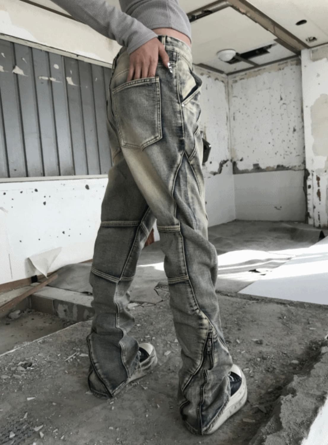 Kyoiii GRIND ZIP CARGO PT(BLUE) 상품이미지2