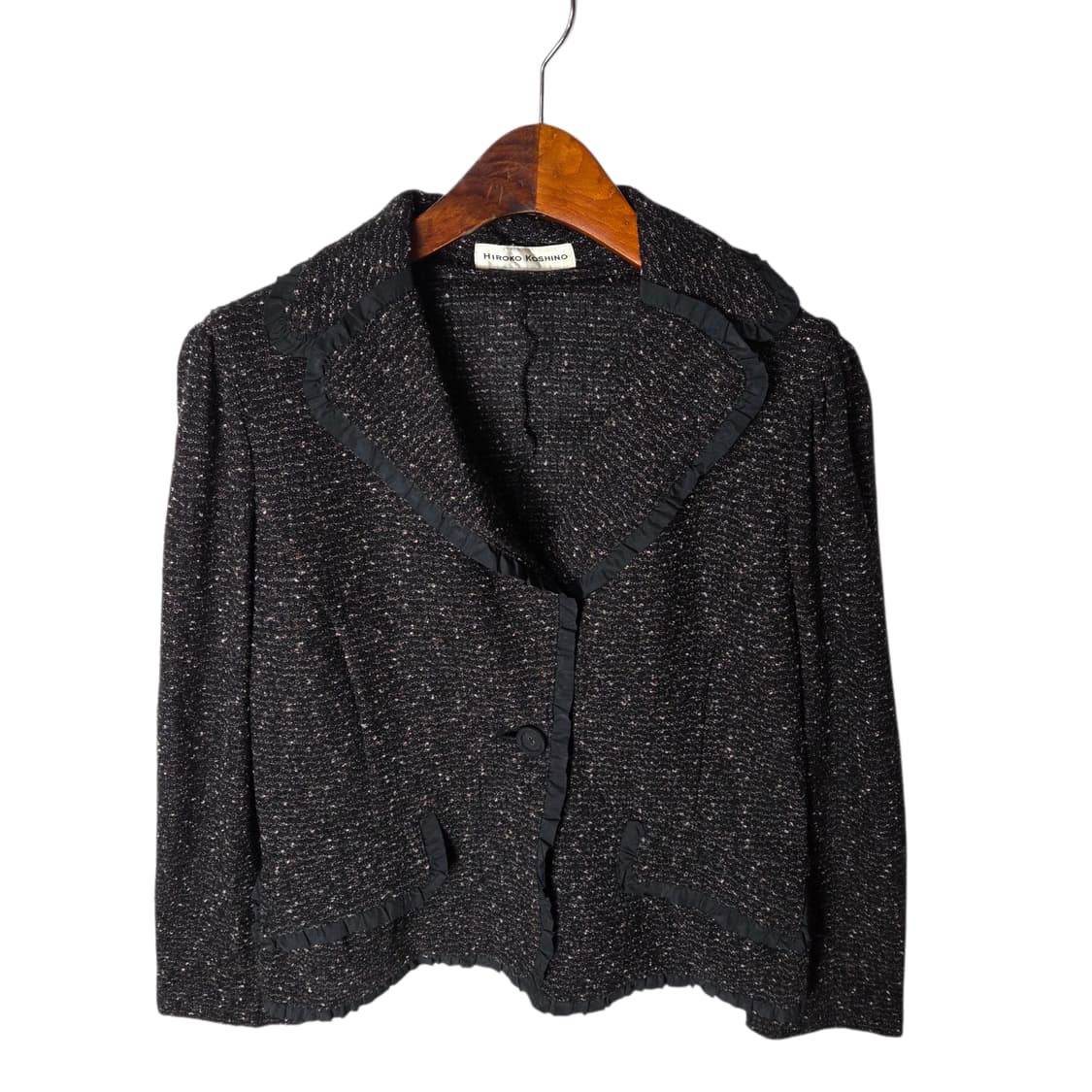 [Hiroko Koshino] 히로코 코시노 트위드 싱글 자켓 상품이미지1