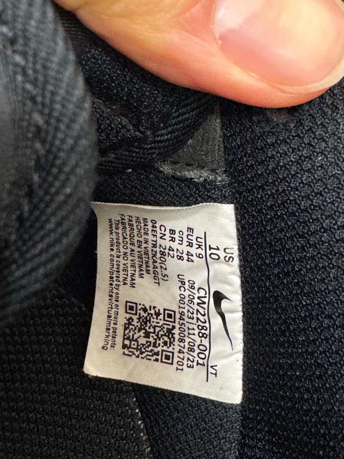 나이키 에어 포스 1 로우 트리플 블랙 280 상품이미지5