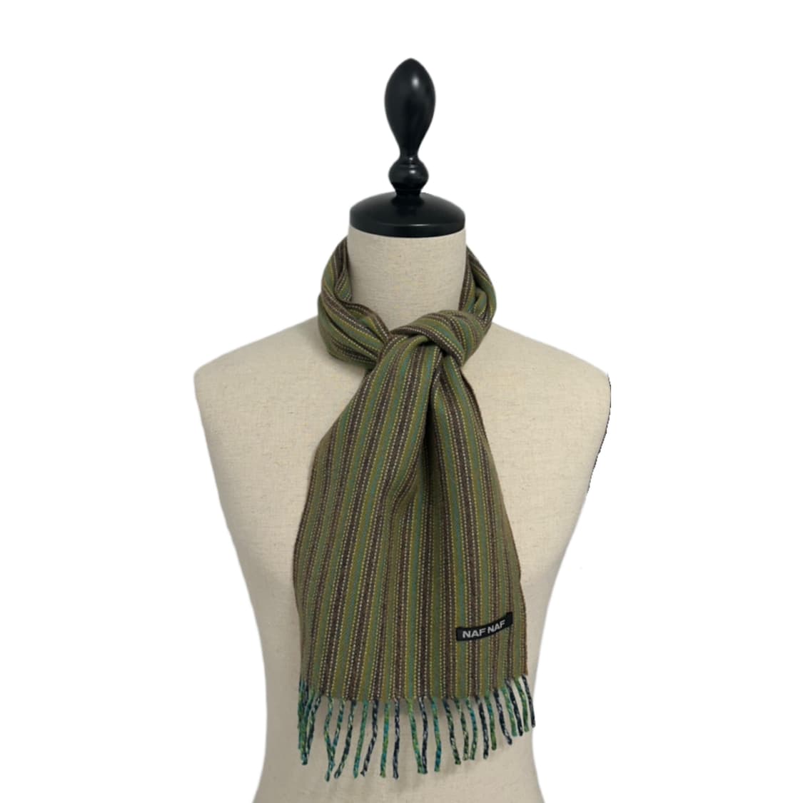 naf naf 모 스트라이프 머플러 made in japan 일본빈티지 상품이미지1