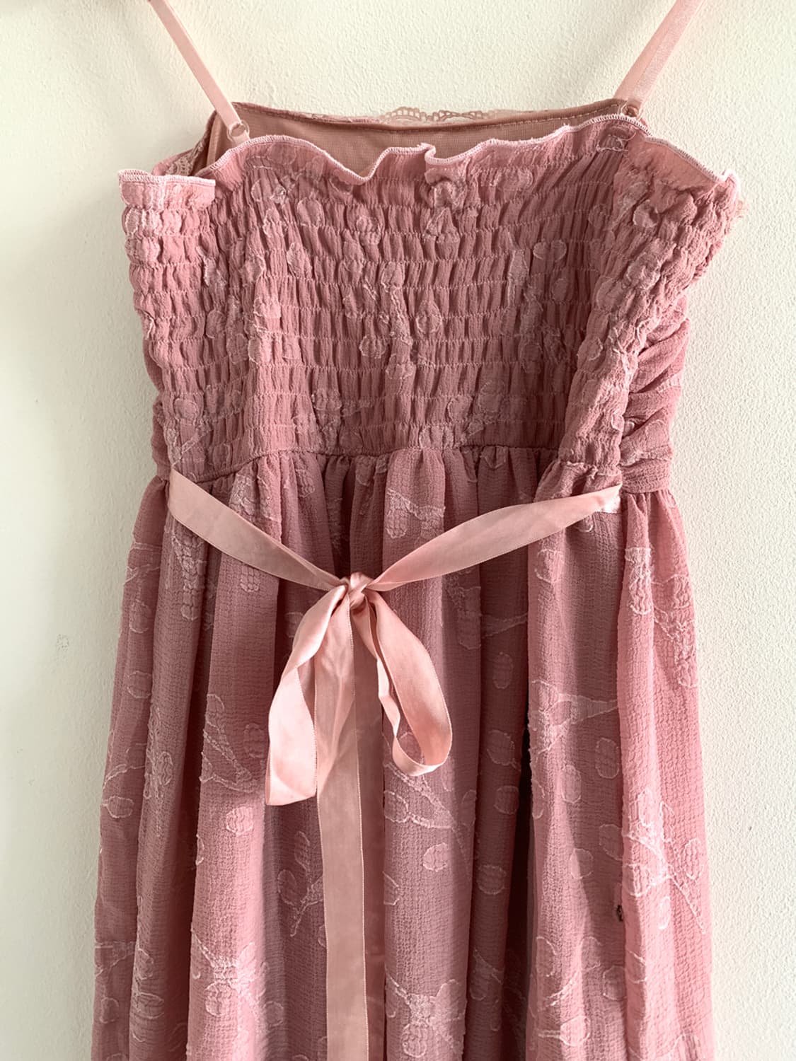 Flower lace shirring slip dress 상품이미지9