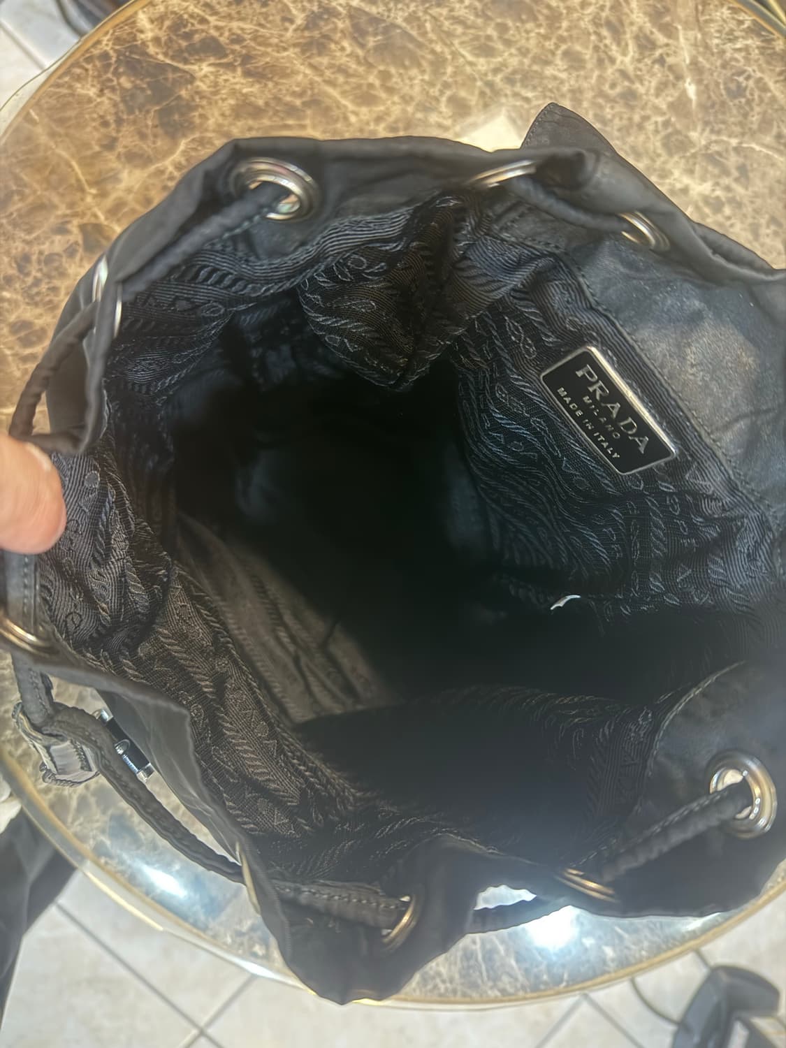 정품 프라다 나일론 원포켓 백팩 팝니다 상품이미지7