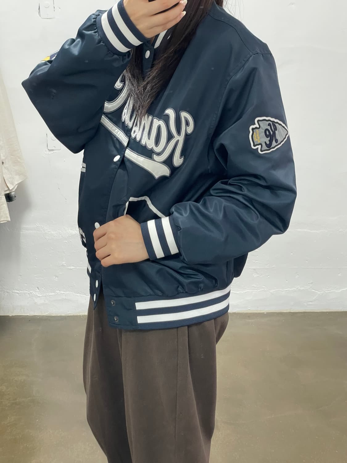 Lee Kansas City 바시티 자켓 네이비 M 상품이미지2