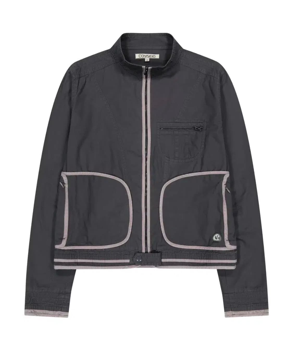 코이세이오 바인딩 코튼 자켓 퍼플그레이 2사이즈 상품이미지1