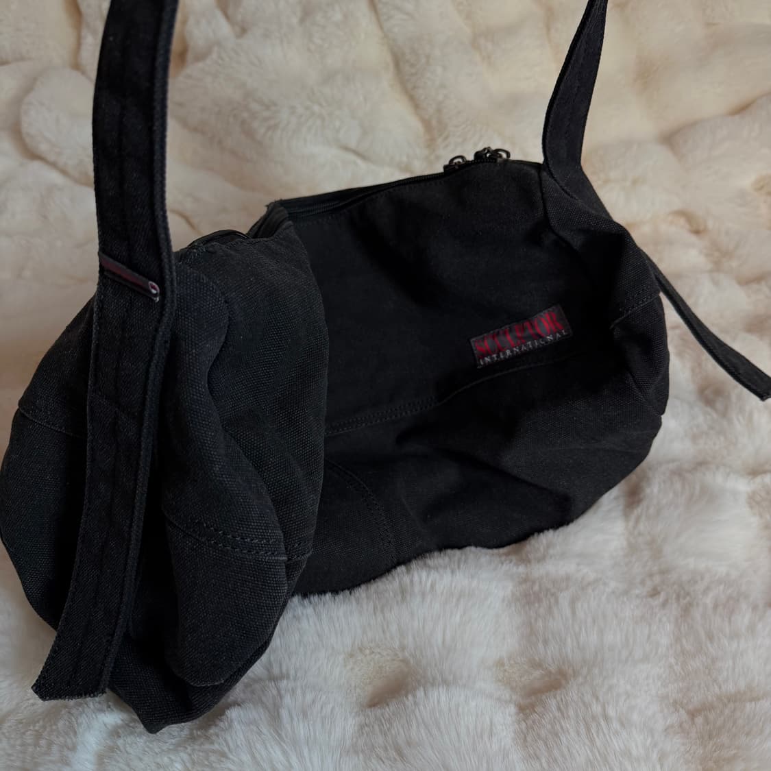 Vintage Canvas Duffel Bag – Black 상품이미지7