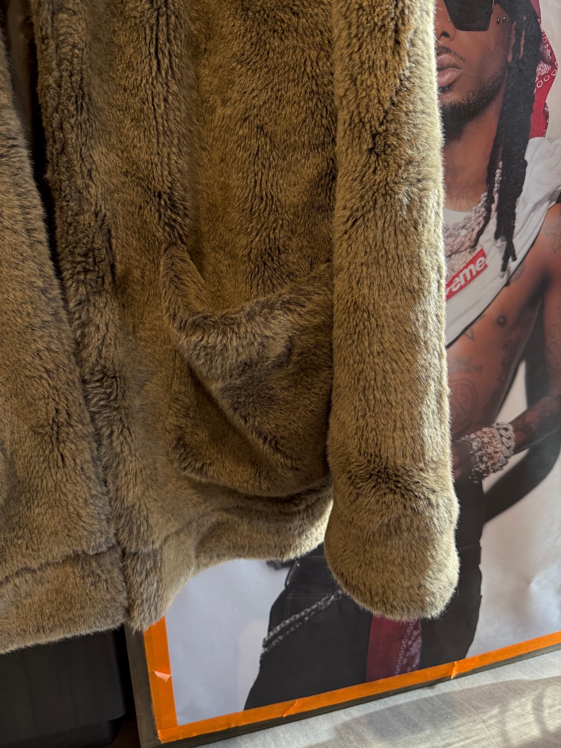 더블렛 핸드 페인팅 퍼자켓 S(XL) 상품이미지4