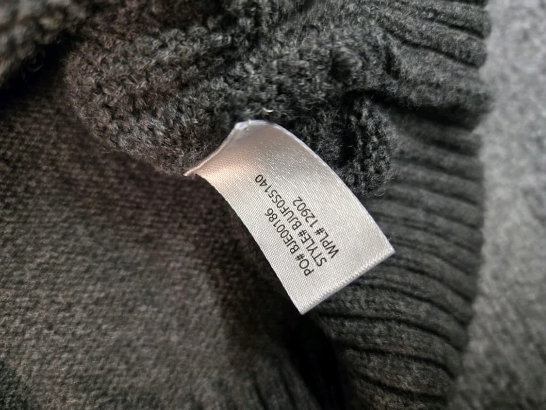 US 폴로 그레이 코튼 하프 집업 니트 스웨터  상품이미지4