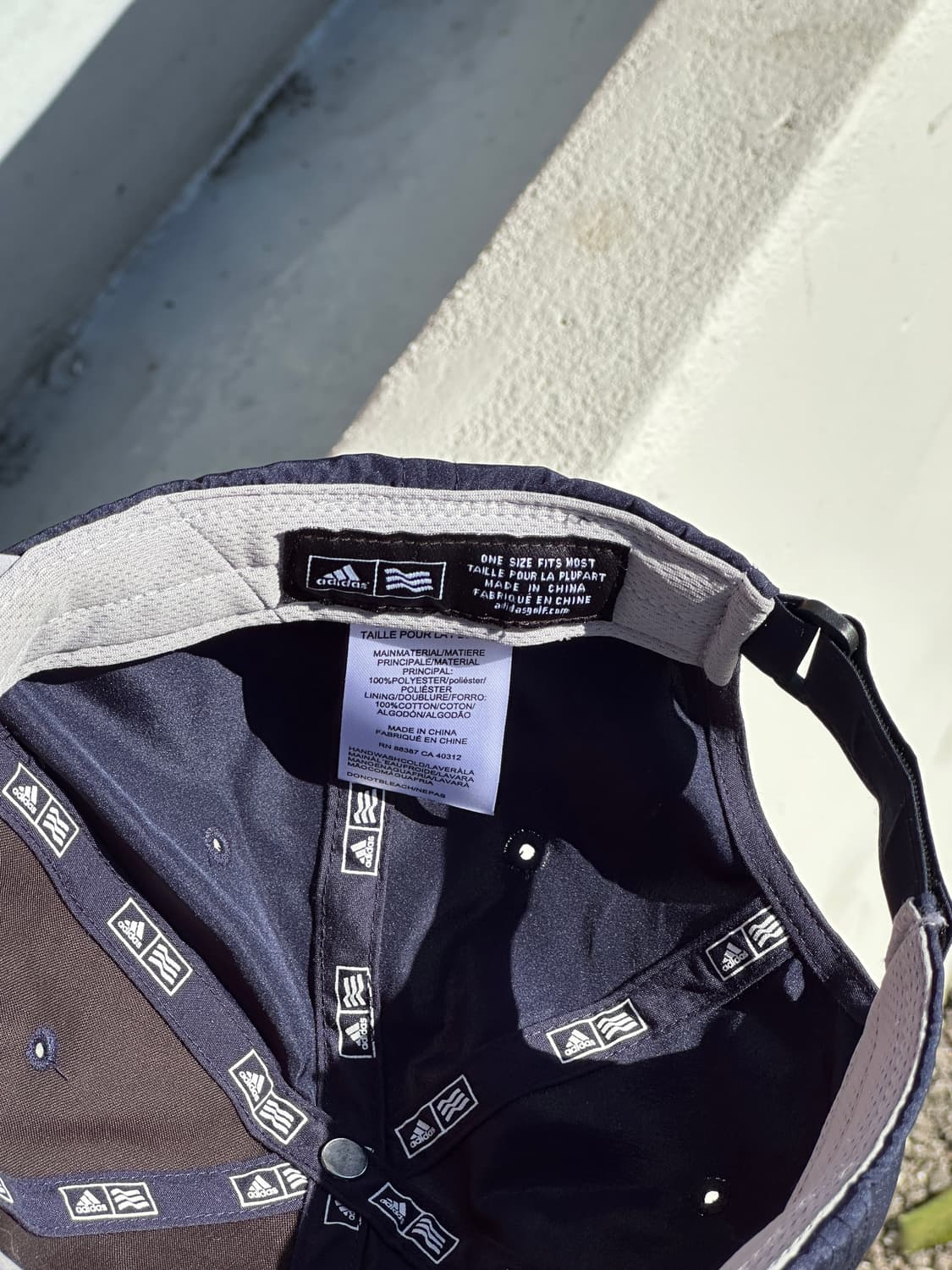 [F] 아디다스 로고 네이비 볼캡 모자 상품이미지6