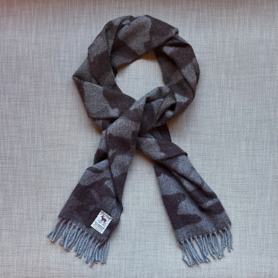 Scotland 힐탑 브랜드 울 앙고라 카모 머플러  상품이미지5