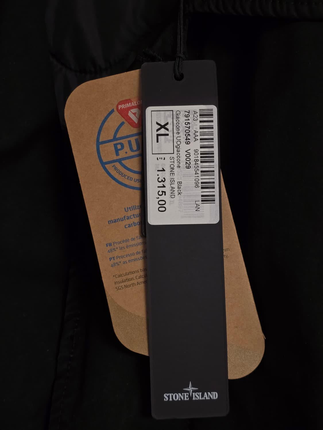 스톤아일랜드 23fw david-tc 카코트 블랙 XL 새제품 상품이미지4