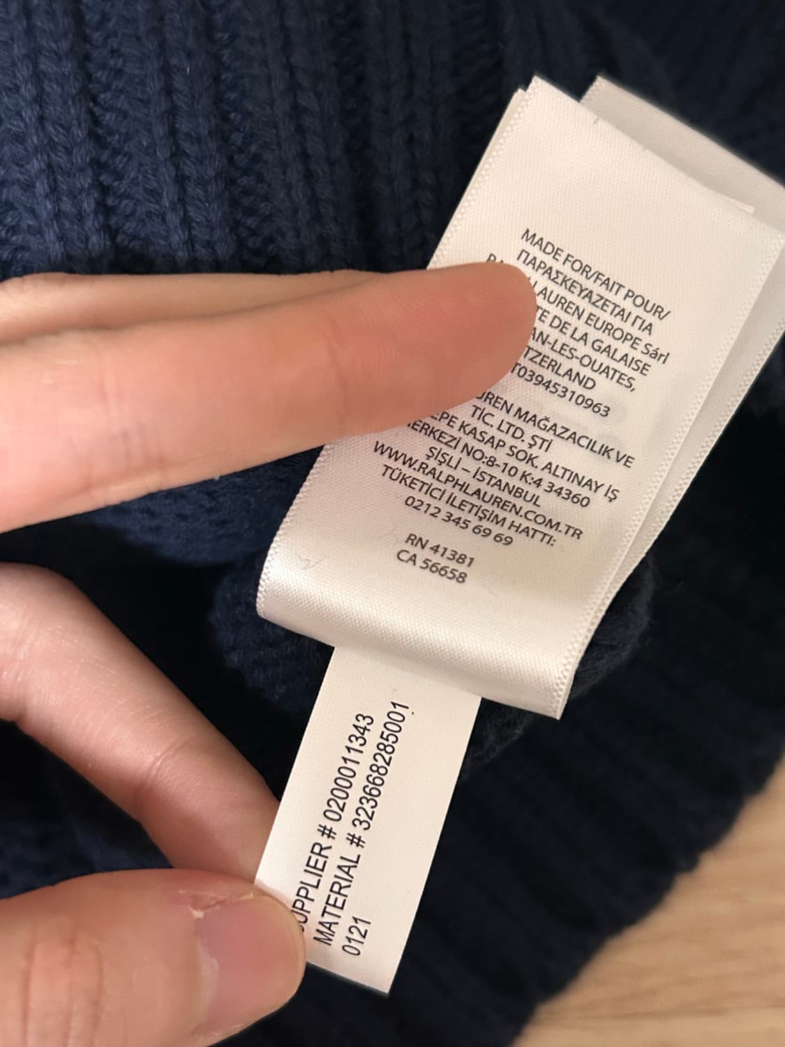 폴로랄프로렌 성조기니트 주니어L 상품이미지3