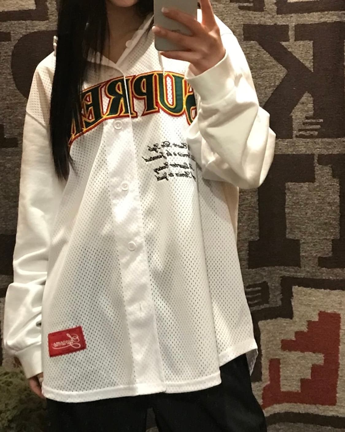 Mesh Hooded L/S Baseball Jersey 상품이미지5