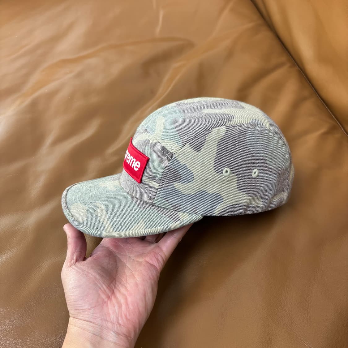 Supreme 슈프림 워시드 카모 캠프캡 모자 (Washed Camo) 상품이미지4