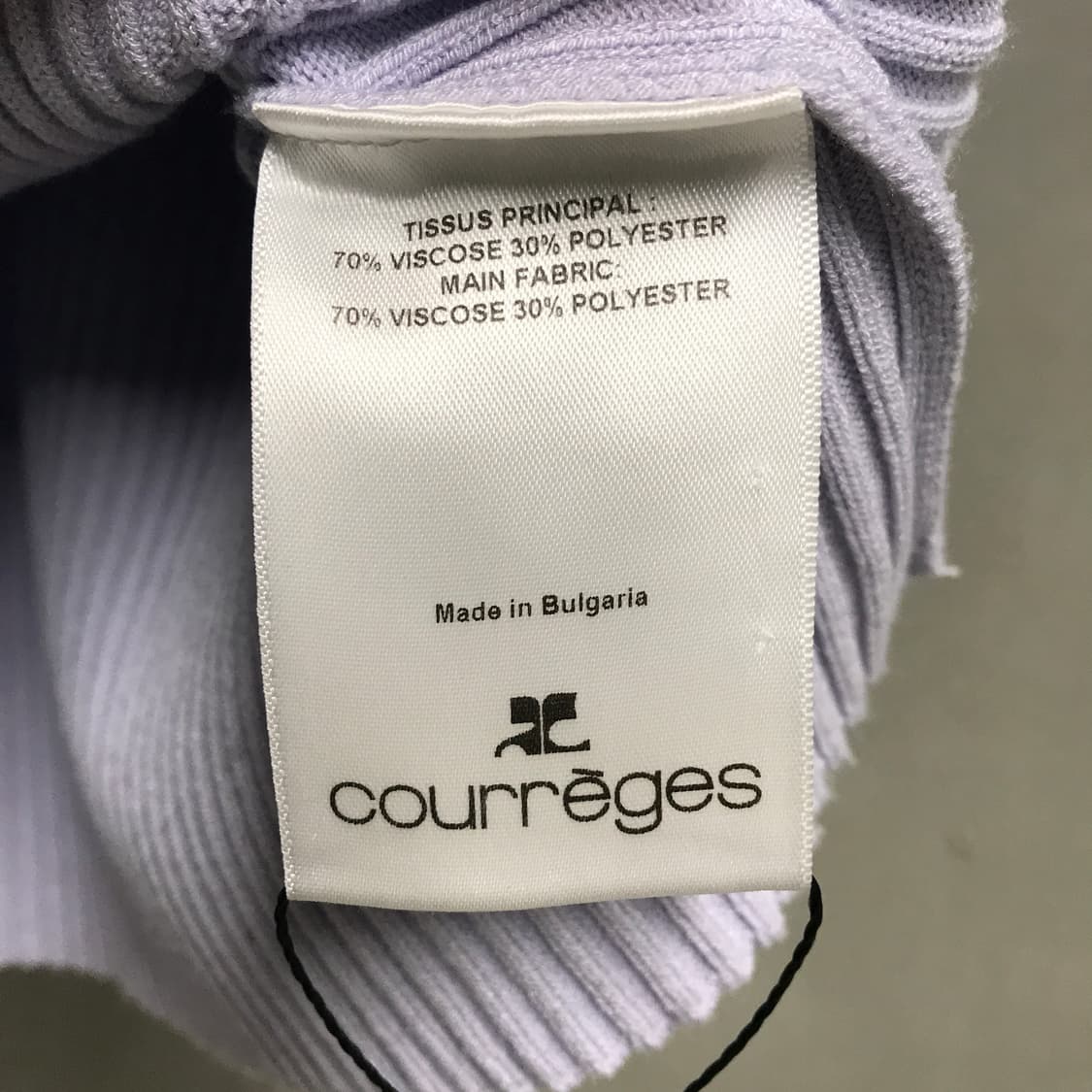 꾸레쥬 니트 반팔 카라티 M(W) 상품이미지6