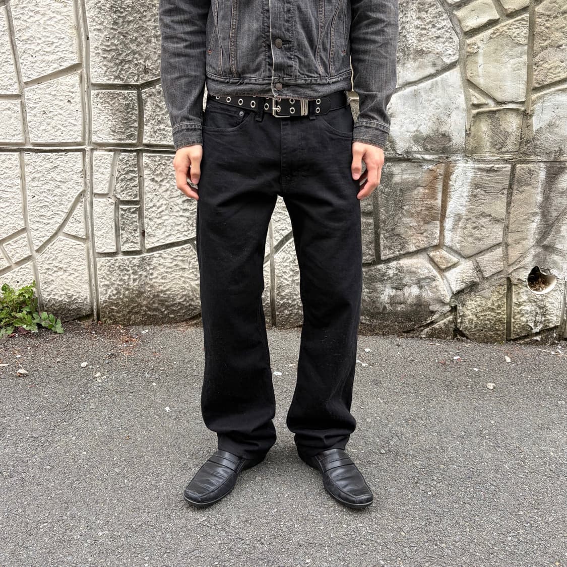 리바이스 505 블랙 데님 팬츠 (34x32) 상품이미지1