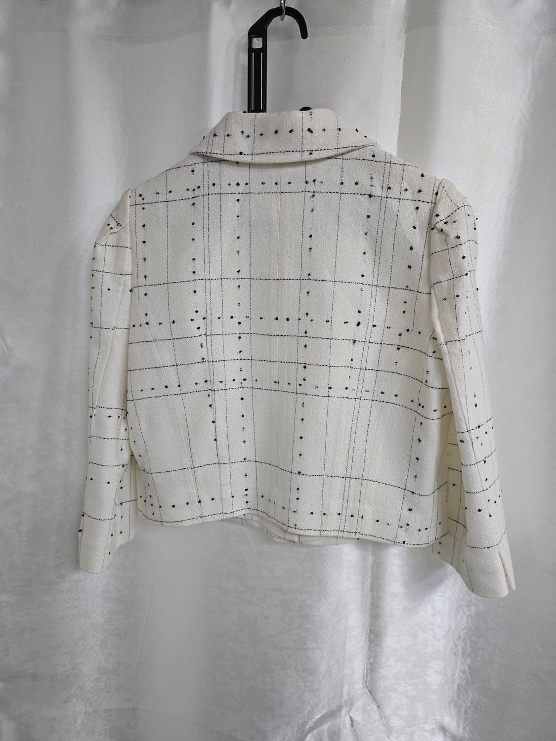 JJ지고트 화이트 체크 트위드 자켓 (1686) 상품이미지2