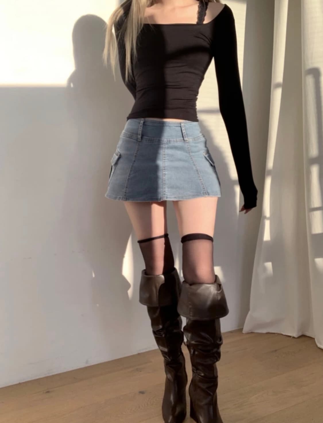 새상품 미착용 스젠 롱부츠 상품이미지3