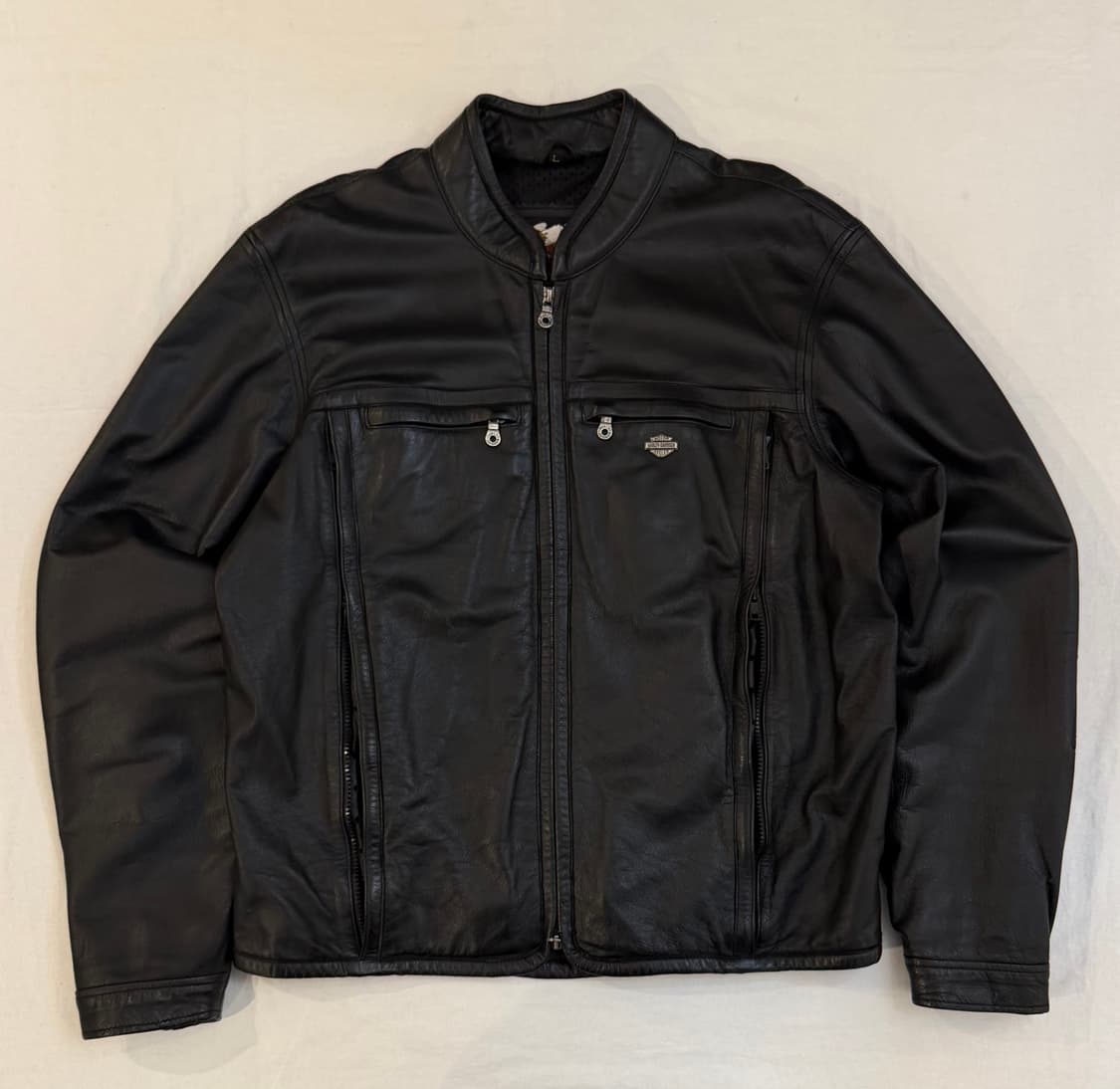 할리데이비슨 엠보싱 로고 라이더 가죽자켓 상품이미지4