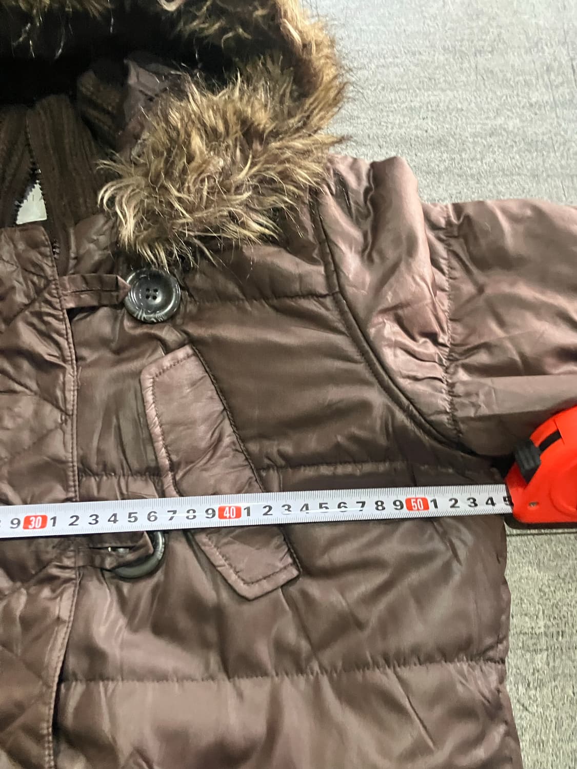 일본빈티지 Theoria 오리엔탈보헤미안 대대장 울프죠패딩 브라운 상품이미지2