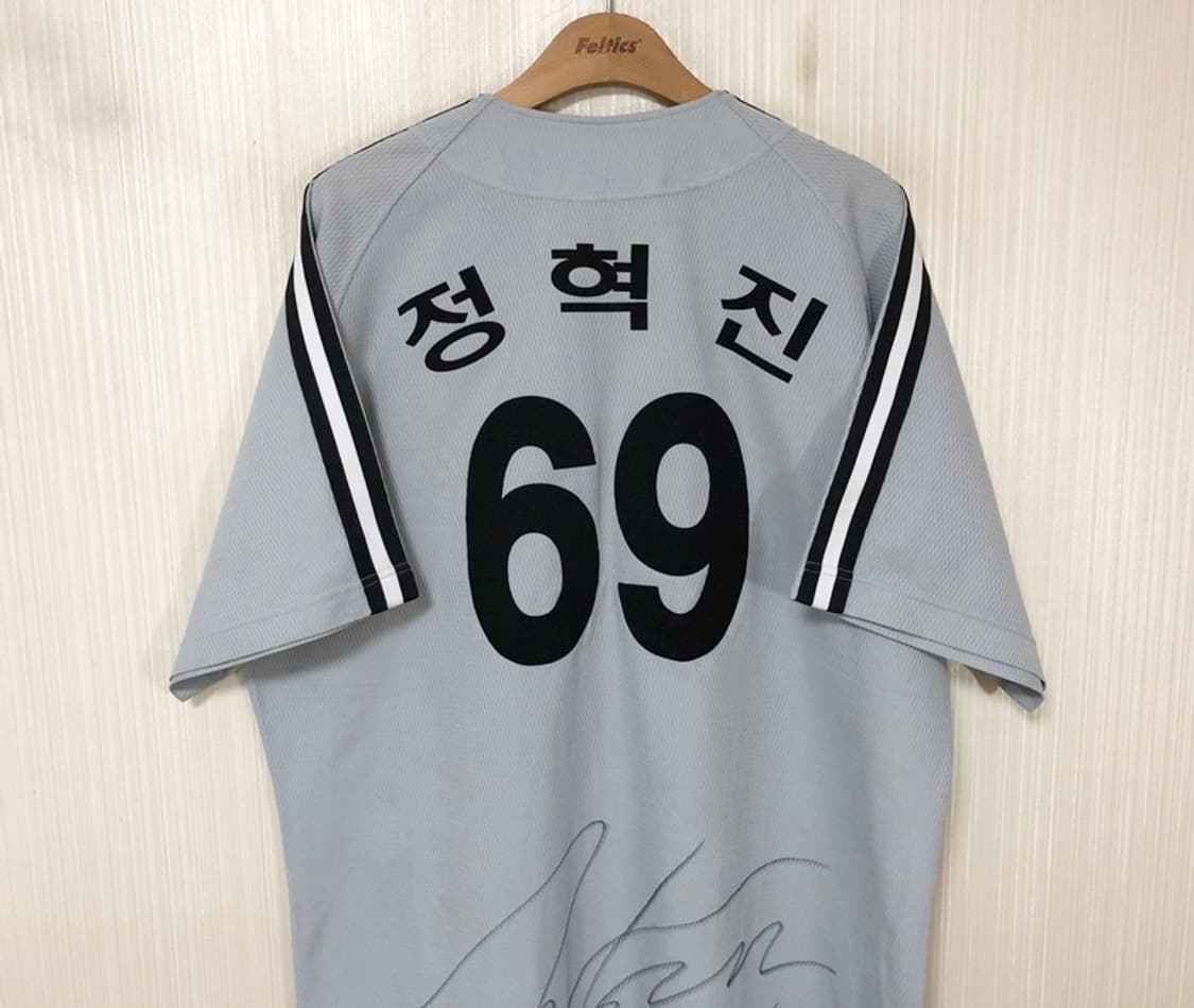 KBO 데상트 LG트윈스 선수지급 원정유니폼/져지 #69 정혁진(싸인) 상품이미지8