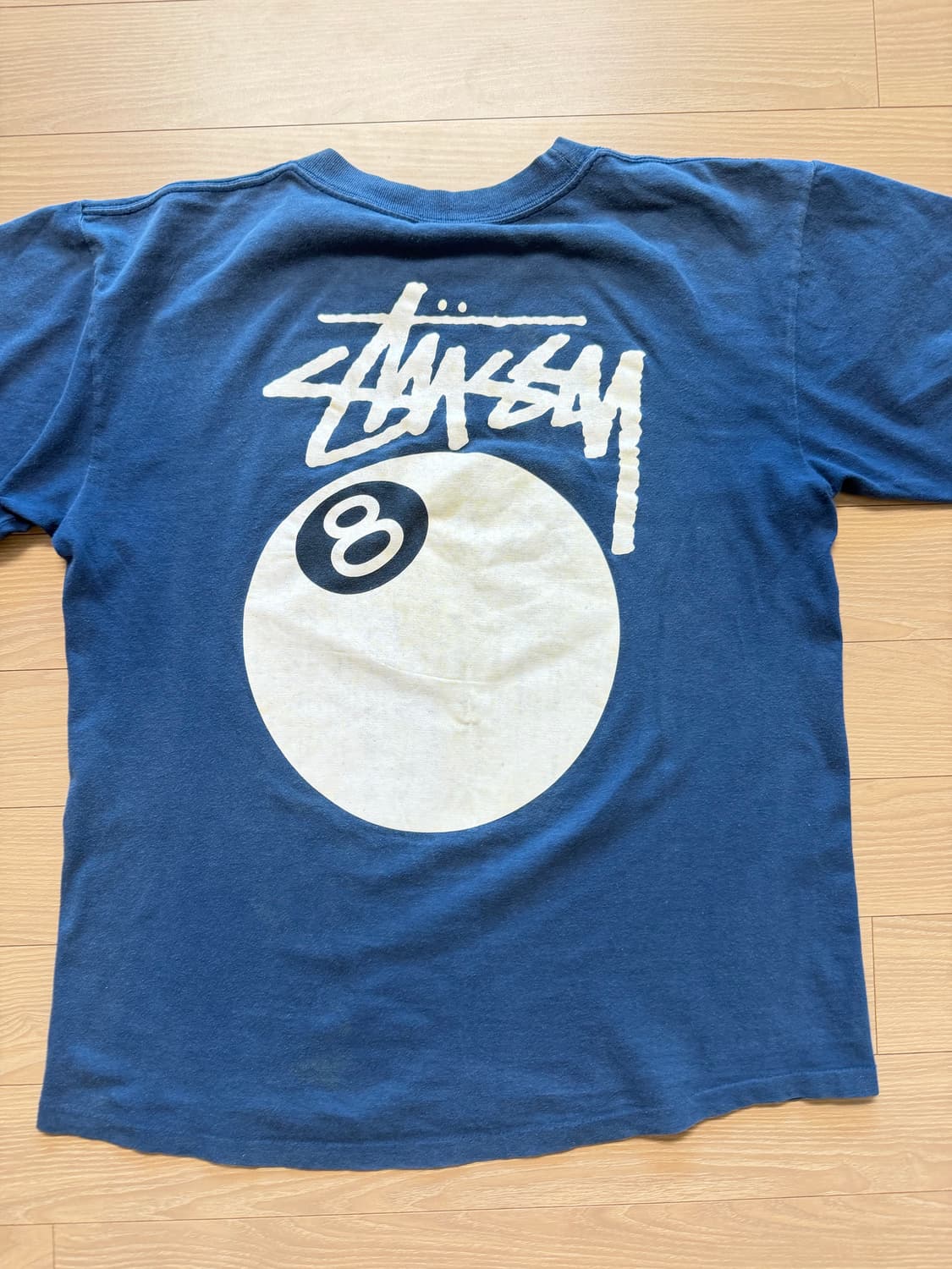 00s 스투시 8볼 티셔츠 네이비 usa made 상품이미지6