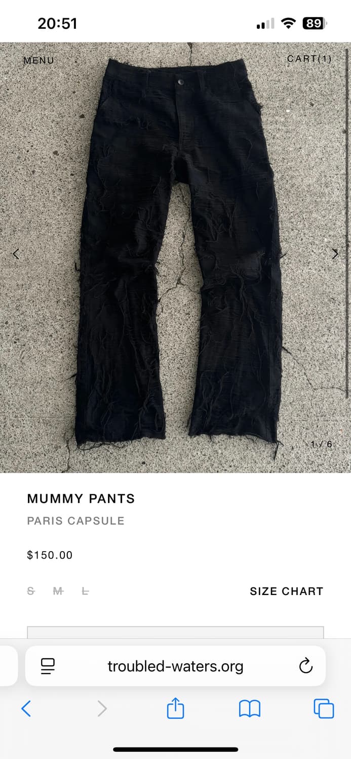 Trouble waters 머미팬츠 M 상품이미지6