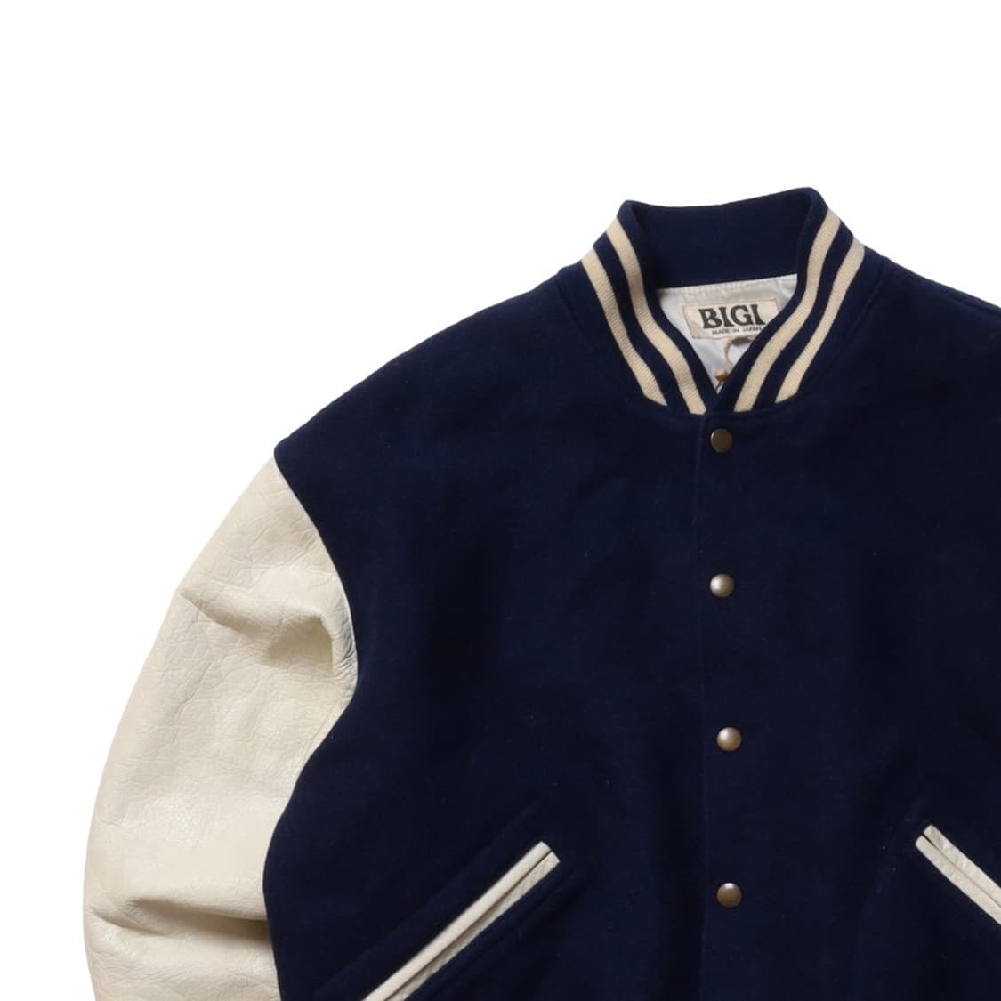BIGI Wool Leather Varsity Jacket    상품이미지5