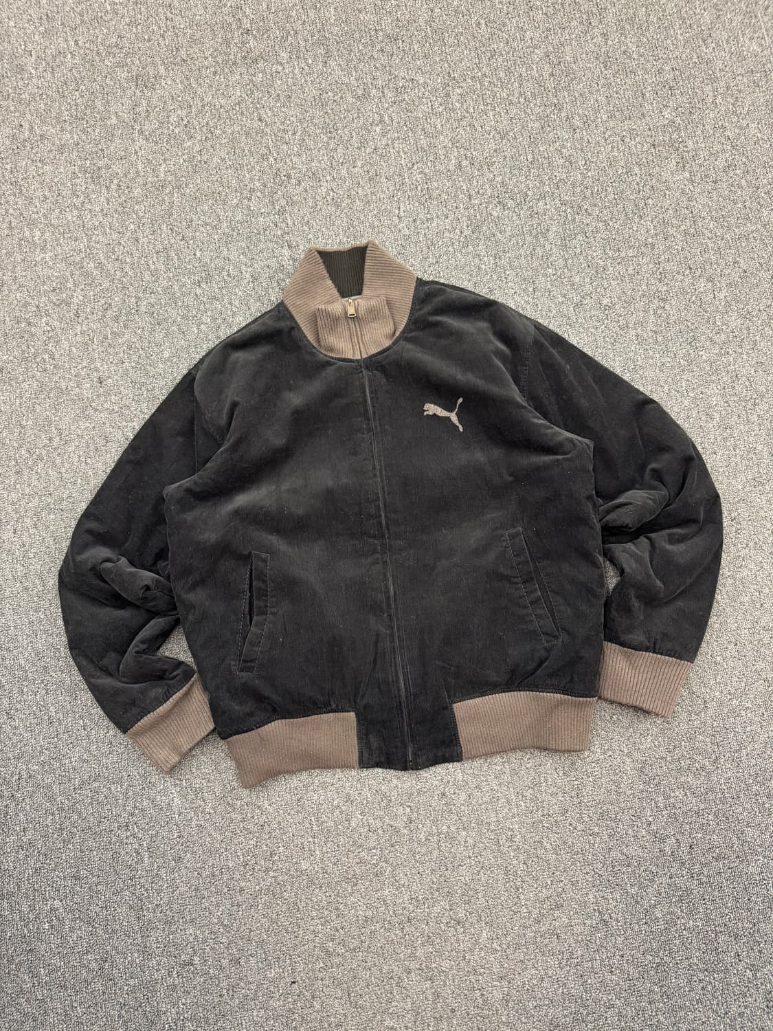 M)푸마 빈티지 리버시블 스웨이드 패딩 집업 상품이미지3