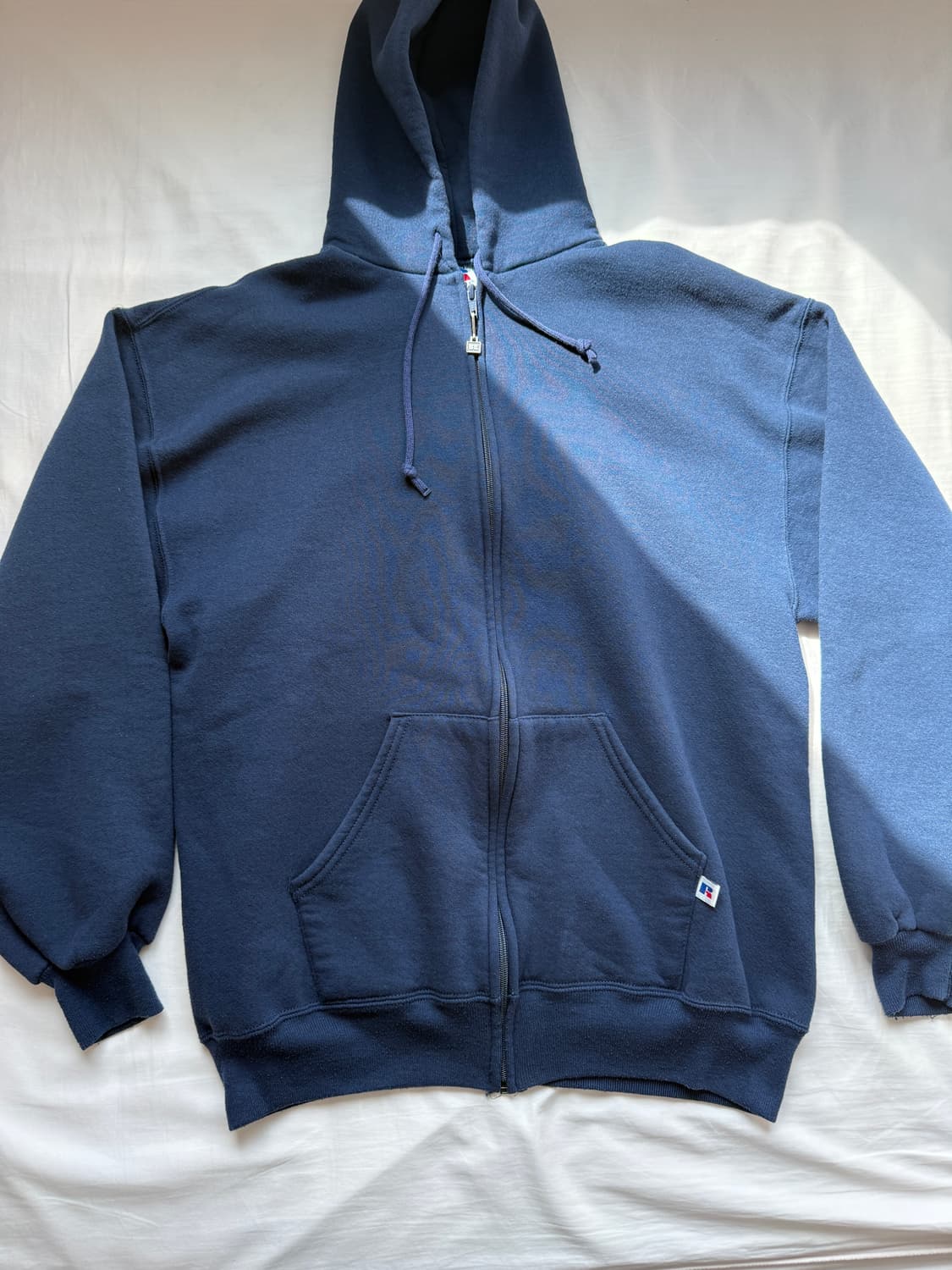 90s USA 러셀 애슬레틱 후드집업 네이비 상품이미지1