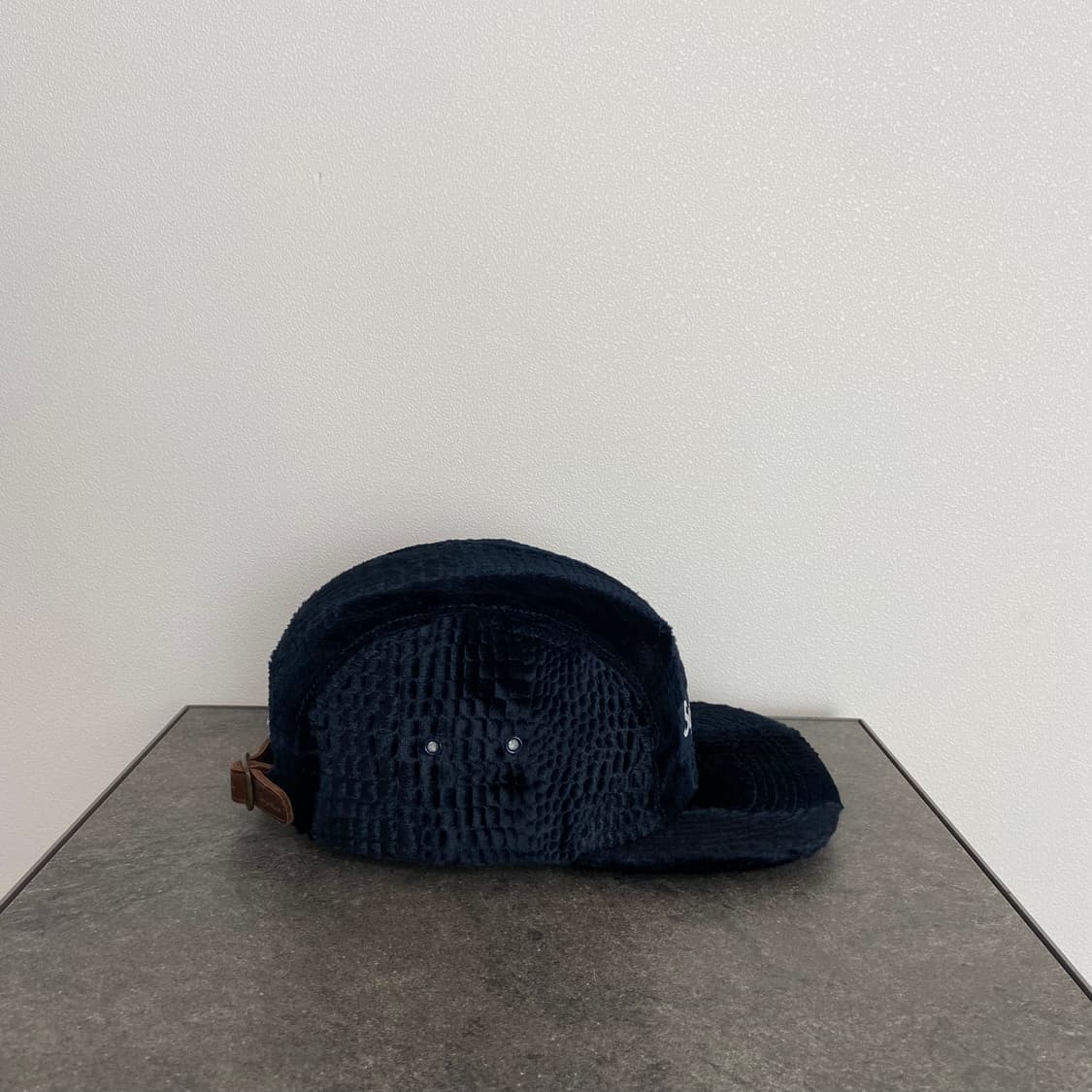 (OS) 슈프림 박스로고 캠프캡 크로커다일 코듀로이 네이비 상품이미지3