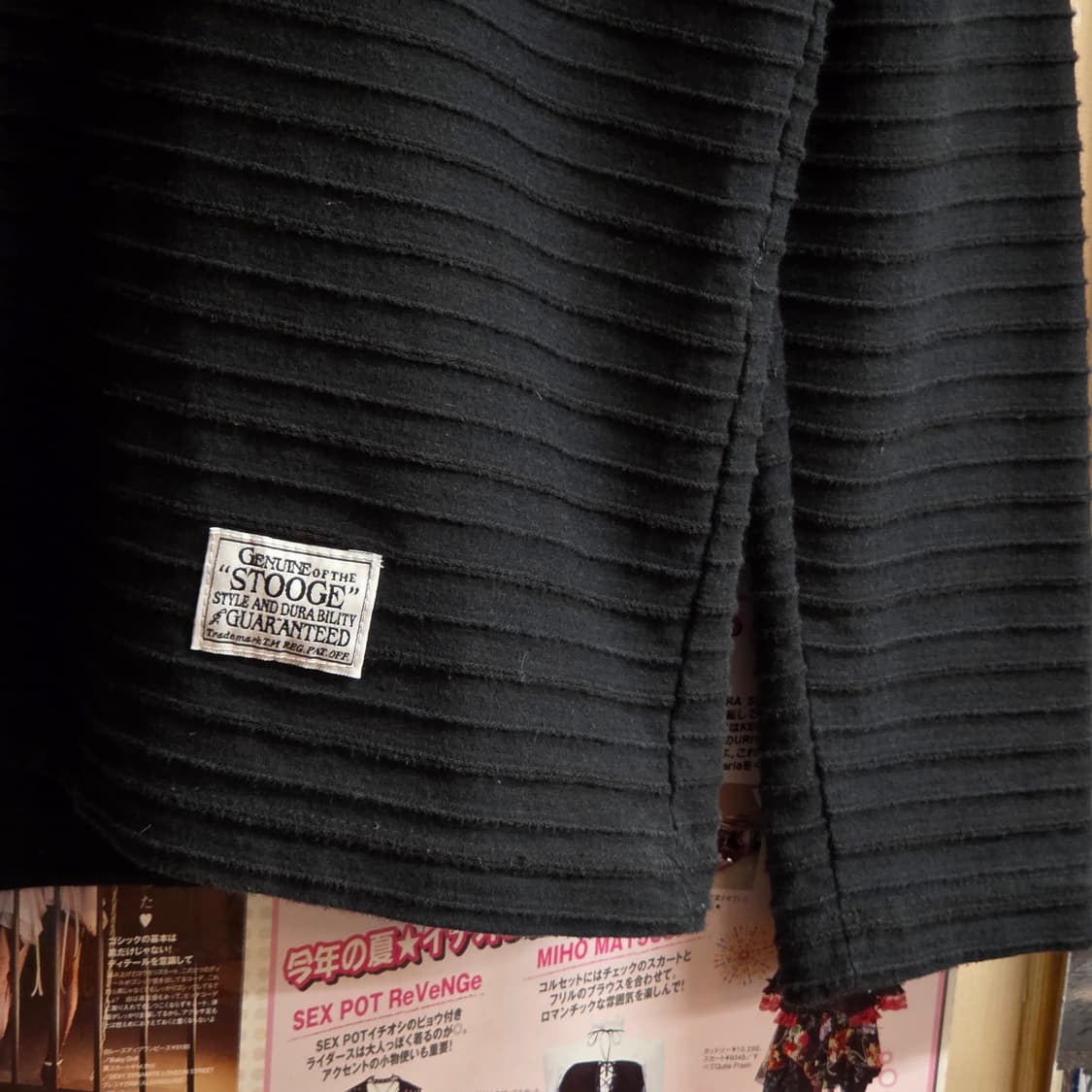 JPN 스트라이프 자수 롱슬리브 상품이미지4